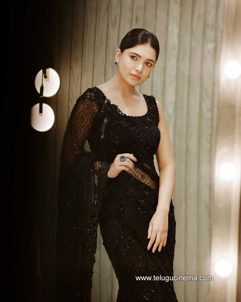 Vani Bhojan In A Black Saree Telugu Cinema