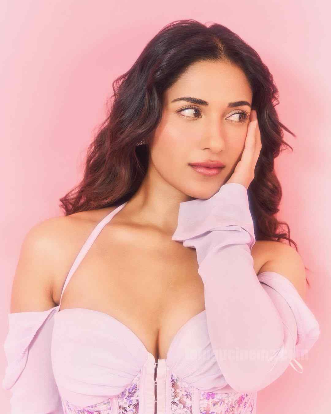 Ruhani Sharma Pink Mini Dress