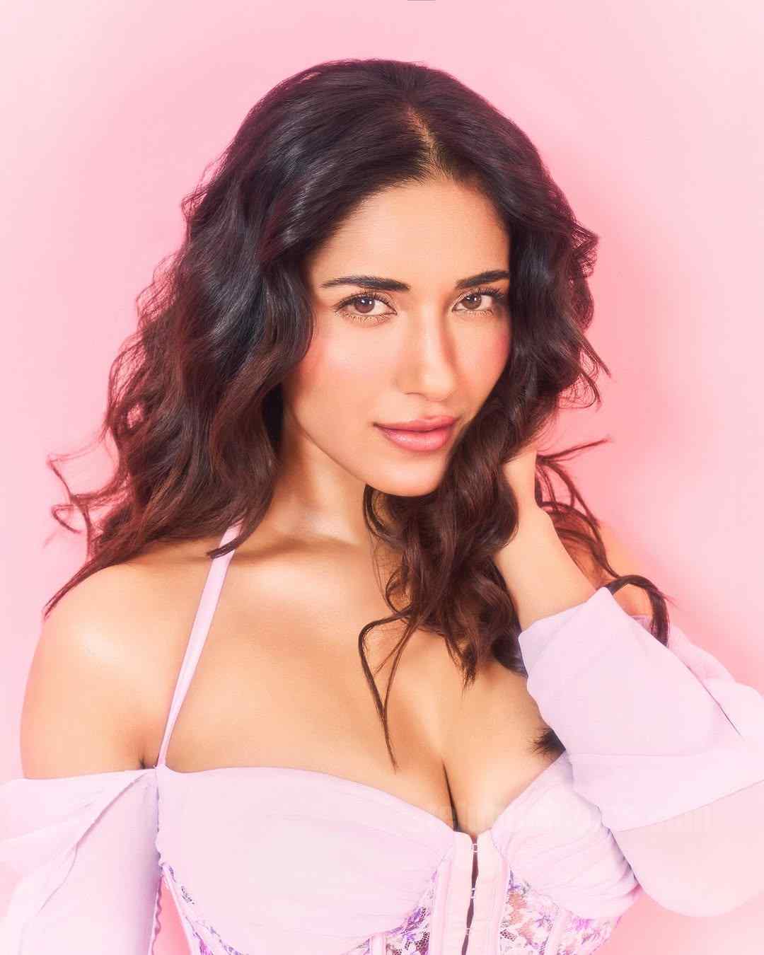 Ruhani Sharma Pink Mini Dress