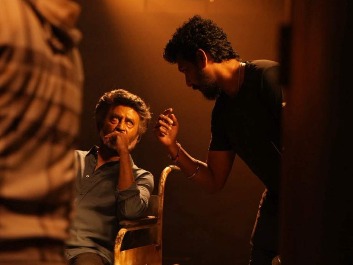 Lokesh with Rajinikanth