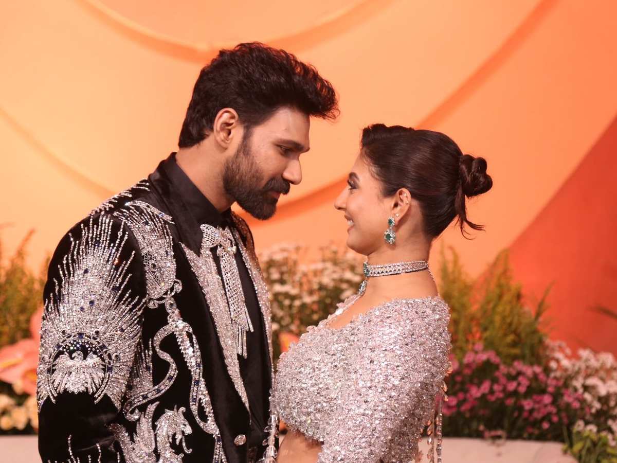 Bellamakonda Sai Srinivas and his wife Kavya
