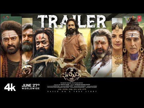 Kannappa Official Trailer- Telugu | Vishnu Manchu | Mohan Babu | Prabhas | Mohanlal | Akshay Kumar