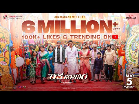 Ramabanam Trailer | Gopichand | Dimple Hayathi | Jagapathi Babu | Sriwass | Mickey J Meyer