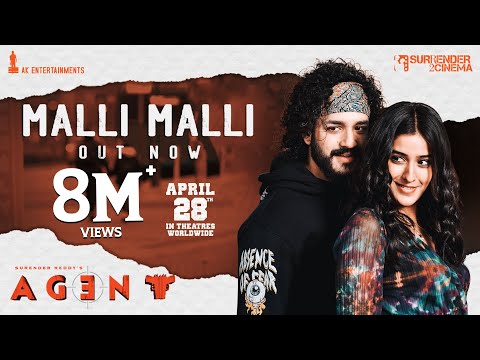 Malli Malli - Lyrical [Telugu] | AGENT | Akhil Akkineni, Mammootty | Surender Reddy | Anil Sunkara