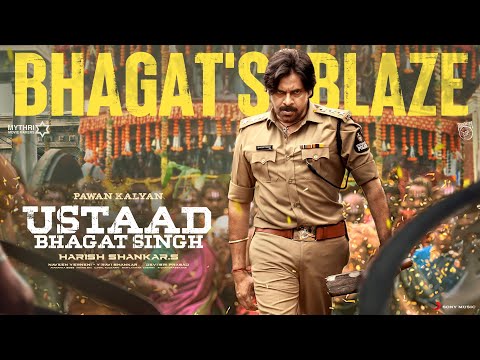 𝐁𝐇𝐀𝐆𝐀𝐓&#039;𝐒 𝐁𝐋𝐀𝐙𝐄 | Ustaad Bhagat Singh | Pawan Kalyan | Sreeleela | Harish Shankar | DSP