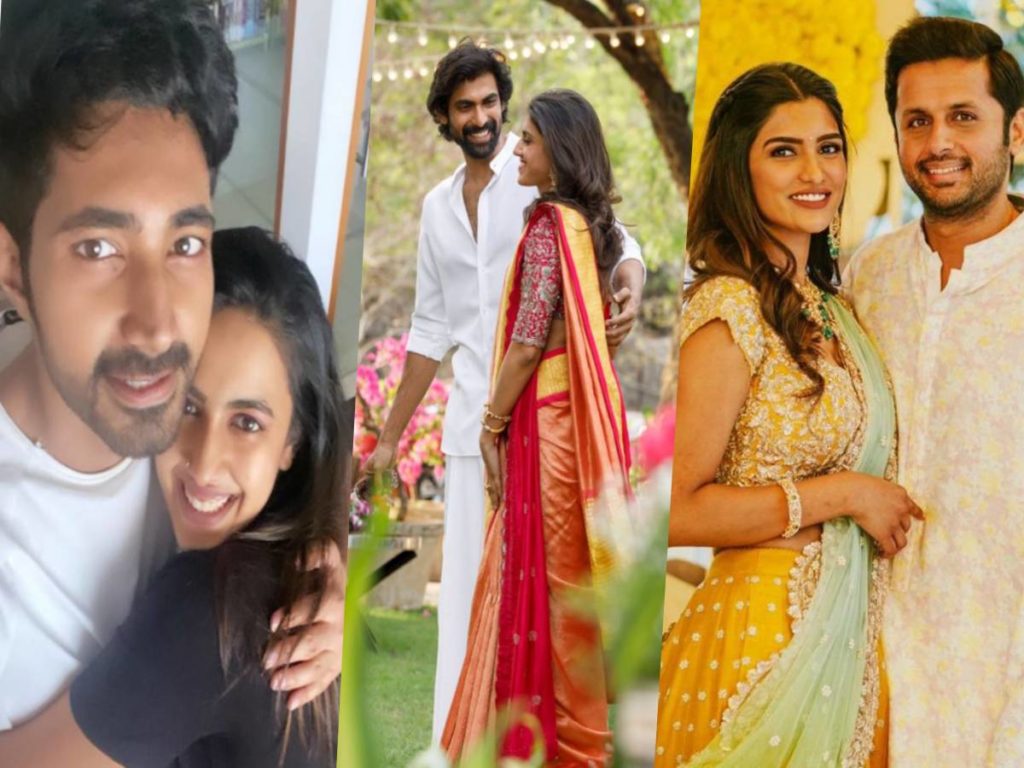 Niharika-Chaitanya, Rana - Miheeka and Nithin - Shalini