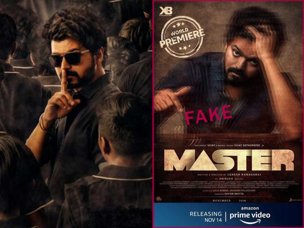Master fake poster