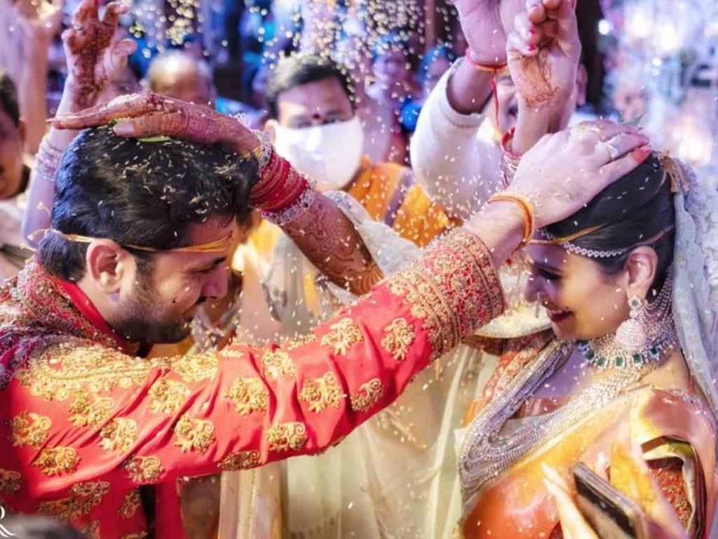 Nithin ties knot with Shalini 1 Nithin weds Shalini