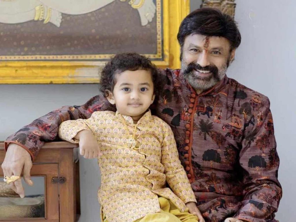 Balakrishna with grandson Aryaveer
