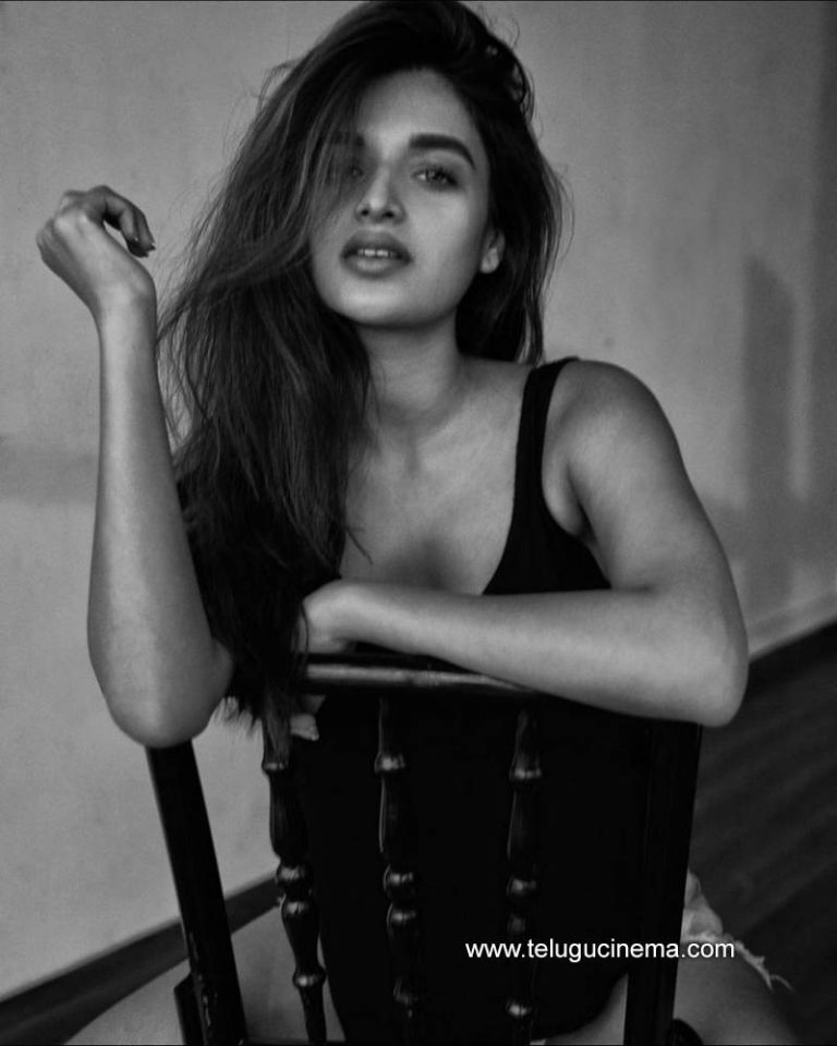 Nidhhi Agerwal in a monochrome pose | Telugu Cinema