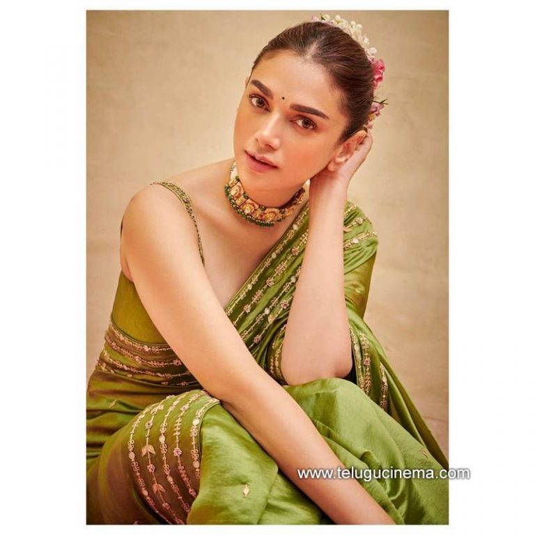 Aditi Rao Hydari in a traditional outfit Telugu Cinema