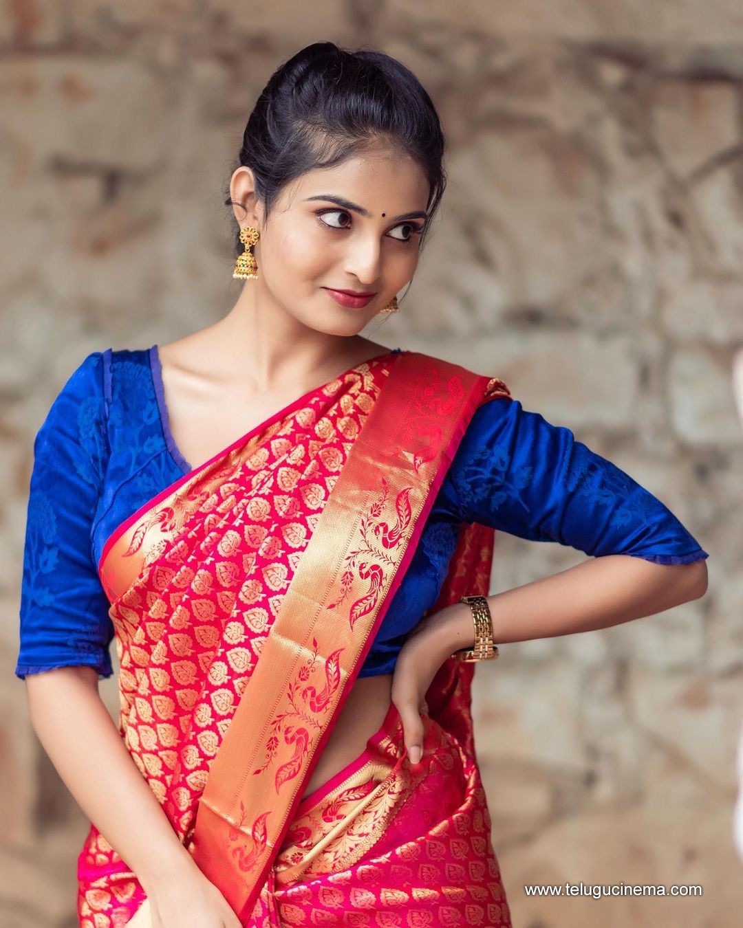 Ananya Nagalla in a Silk Saree pose | Page 2 | Telugu Cinema