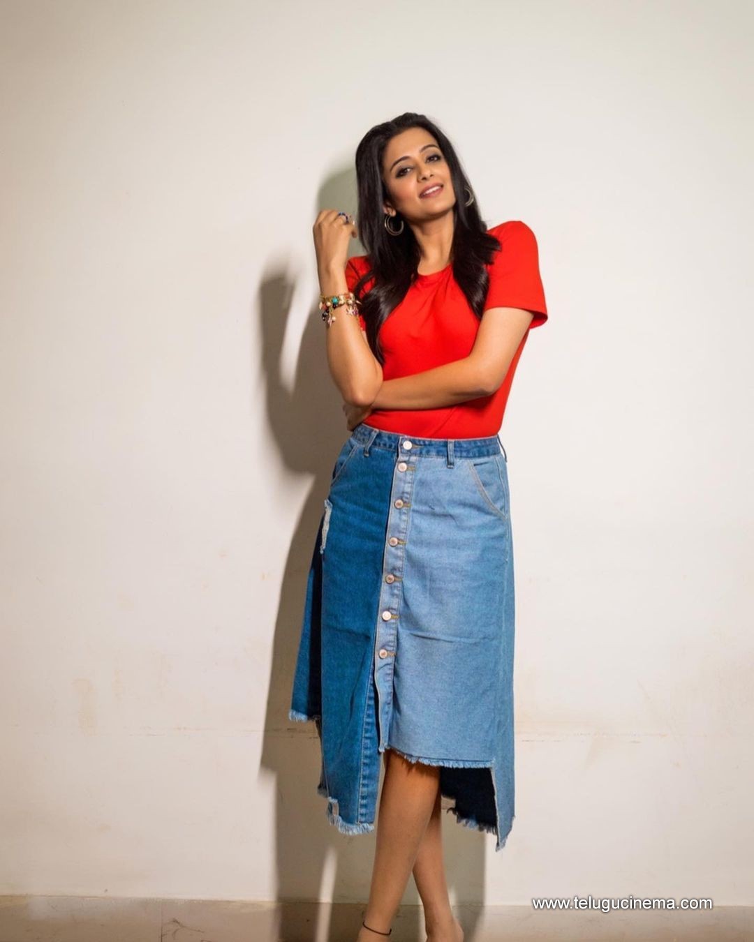 Priyamani in a red top and denim skirt | Page 6 | Telugu Cinema