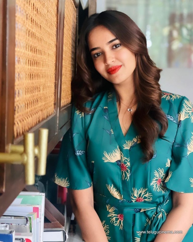 Pujita Ponnada at a library | Telugu Cinema