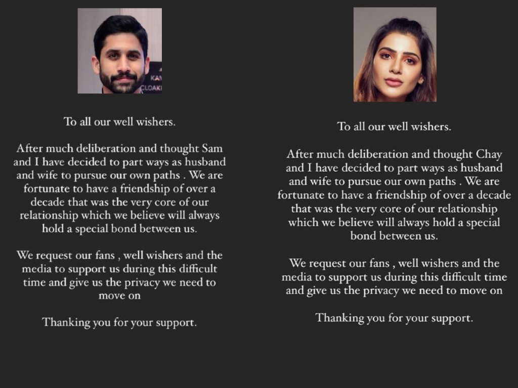 Naga Chaitanya and Samantha