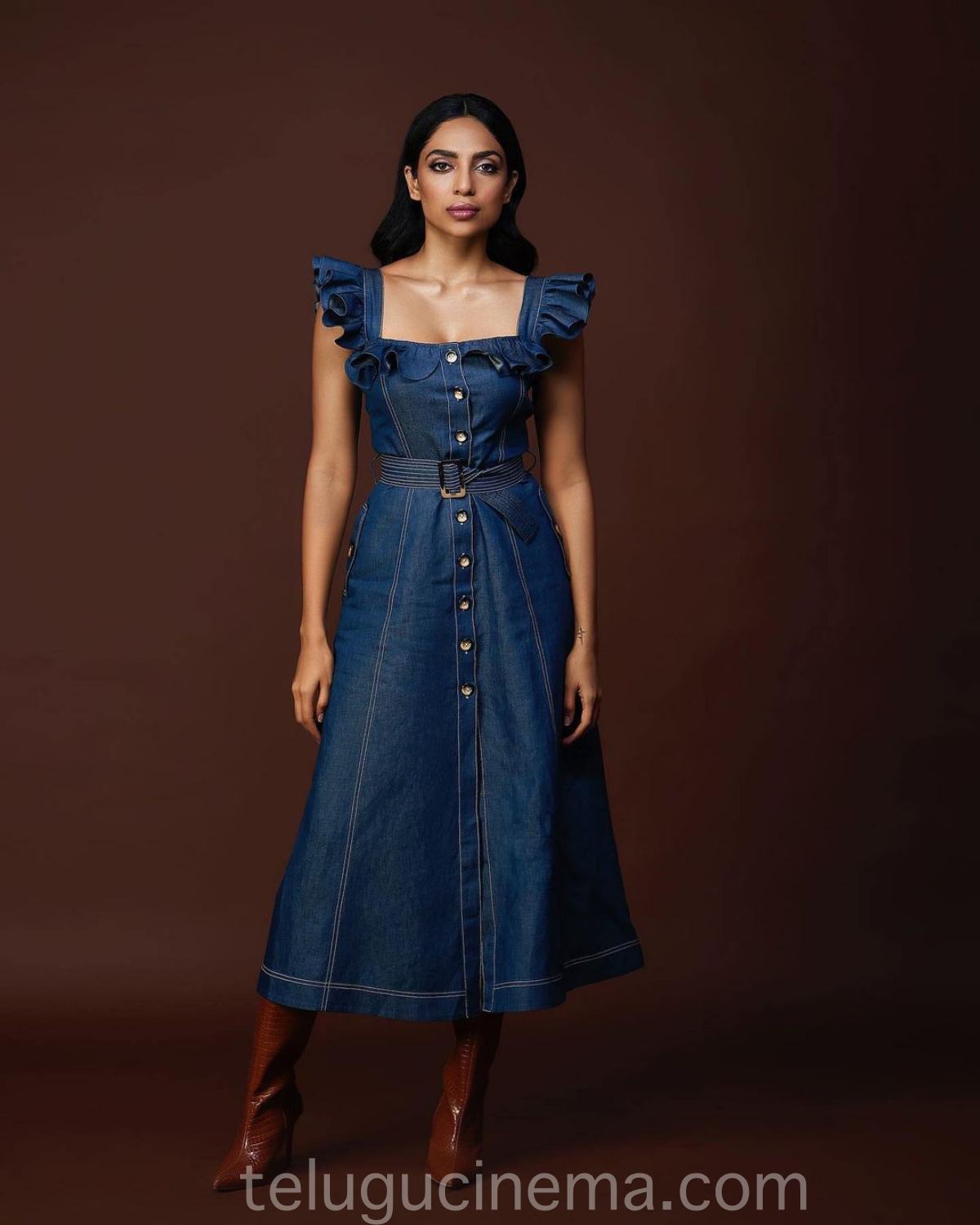 Sobhita dhulipala for kurup netflix promotions telugu cinema