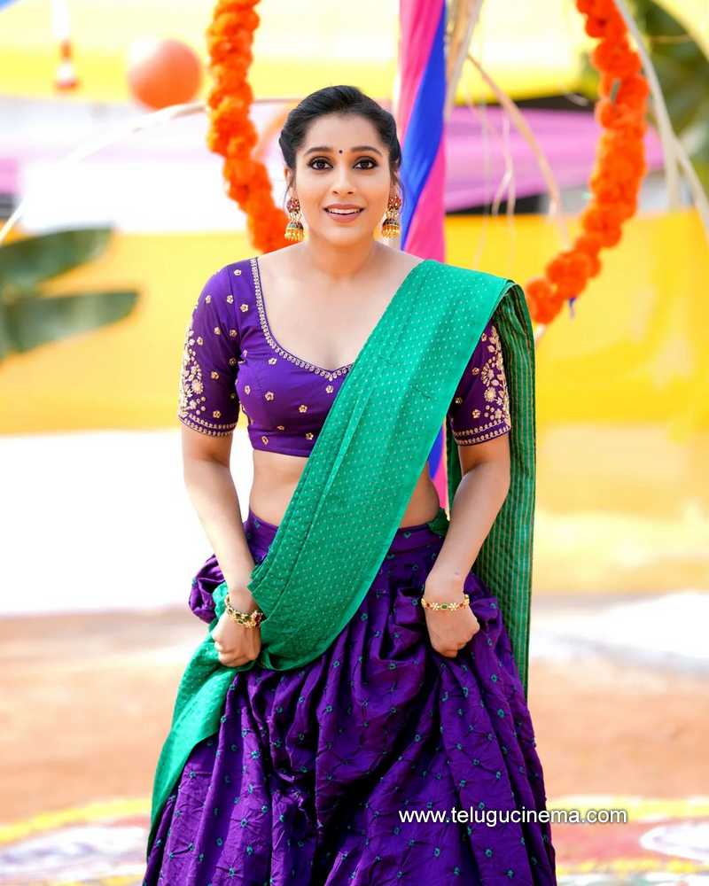 Rashmi Gautam in a half saree | Telugu Cinema