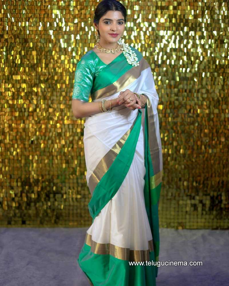 Sanchita Shetty in a traditional Saree look | Telugu Cinema