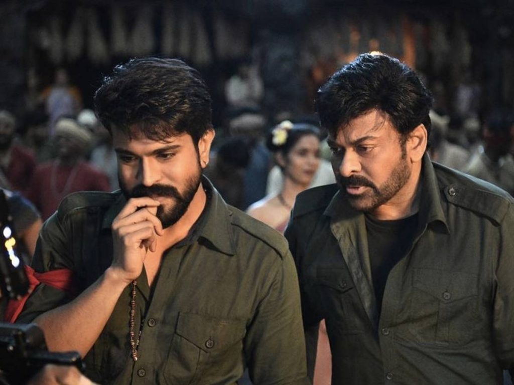 Chiranjeevi and Ram Charan