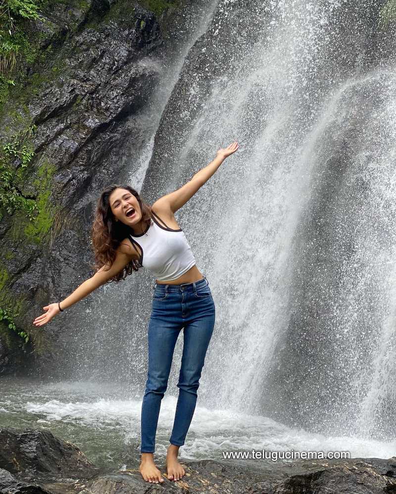 Shehnaaz Gill Treks In Mumbai Monsoon And Poses Near A Waterfall