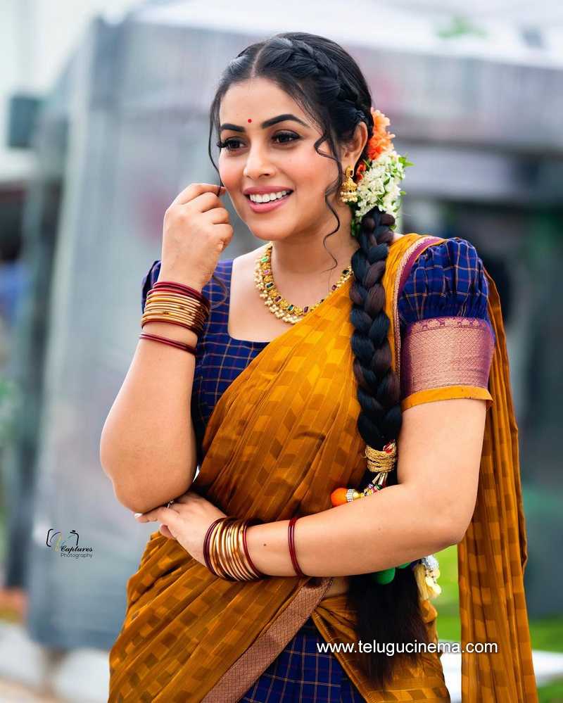 Poorna In Half Saree