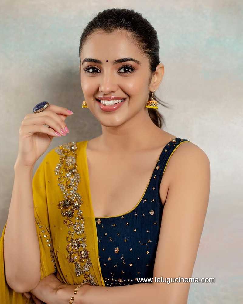 Malvika Sharmas Smiling Pose Telugu Cinema