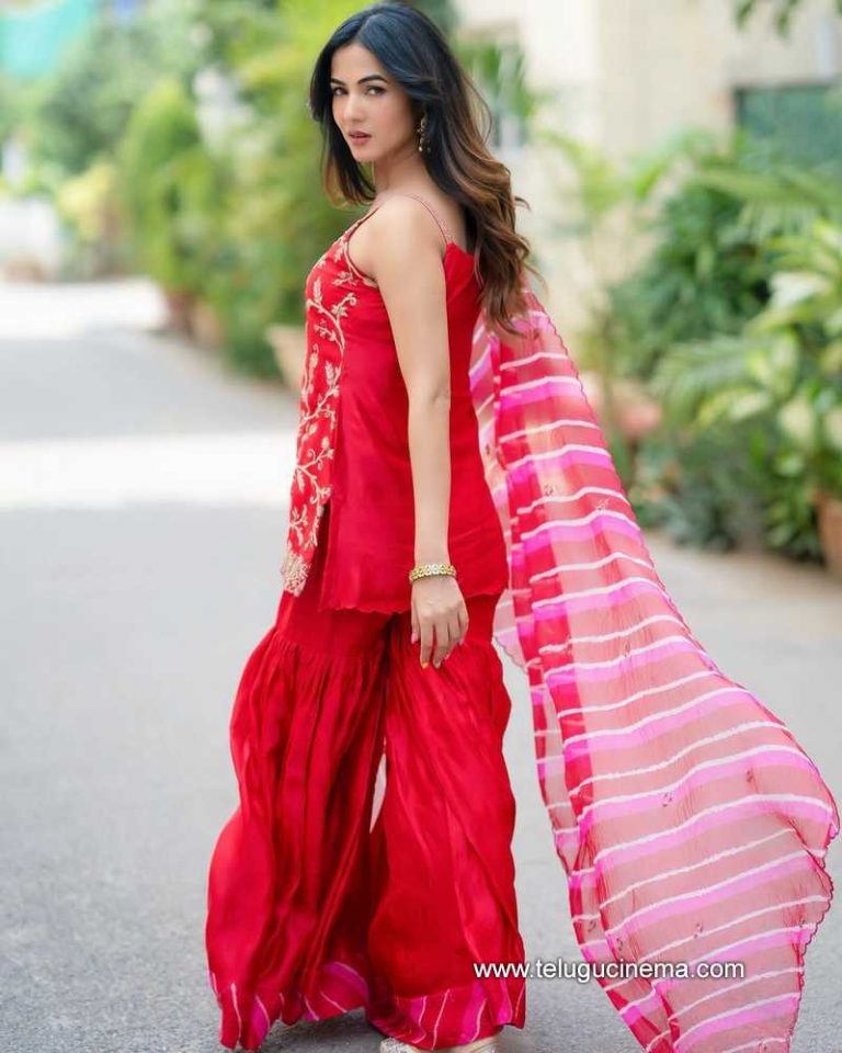 Sonal Chauhan in a red chudidar | Telugu Cinema