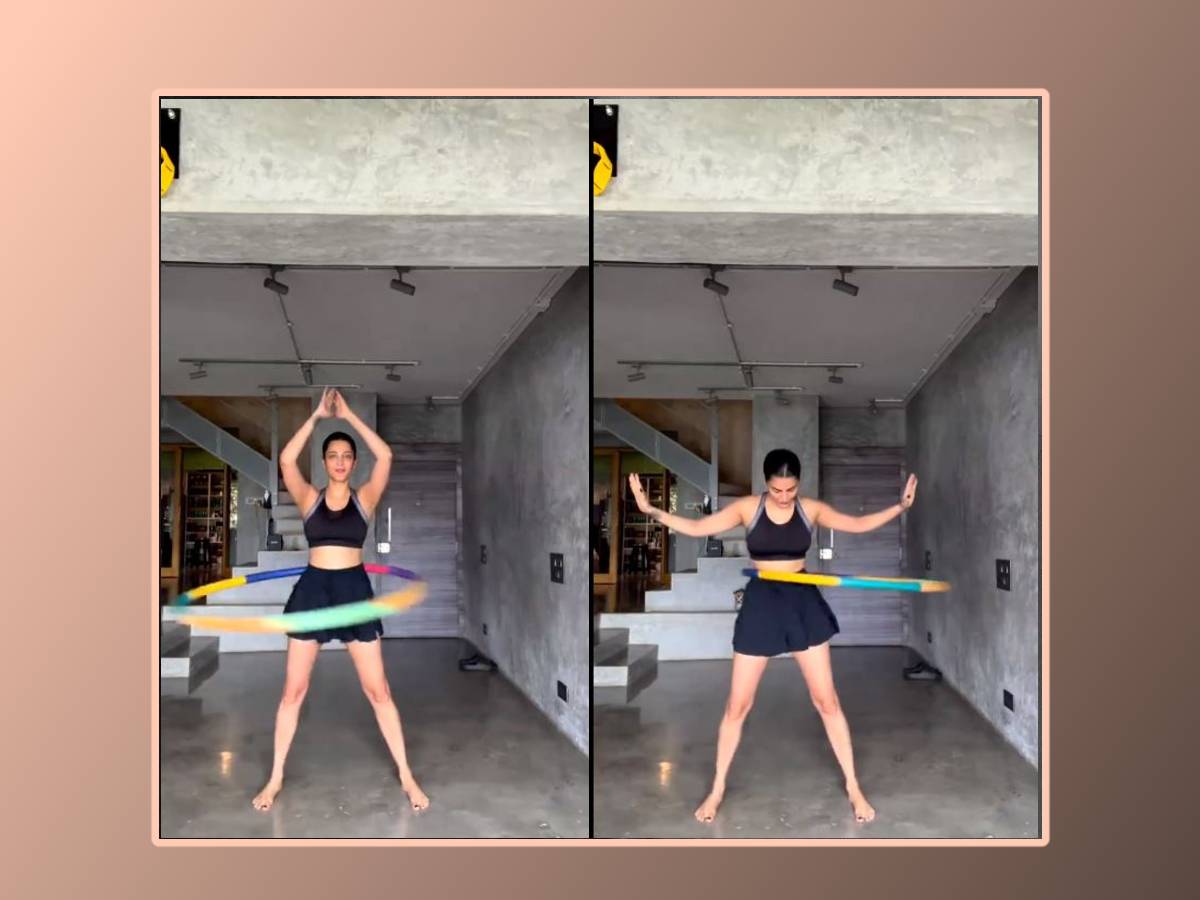 Shruti Haasan Hula Hooping