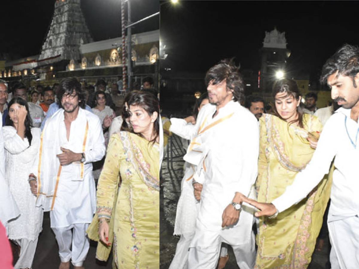 Shah Rukh Khan at Tirumala