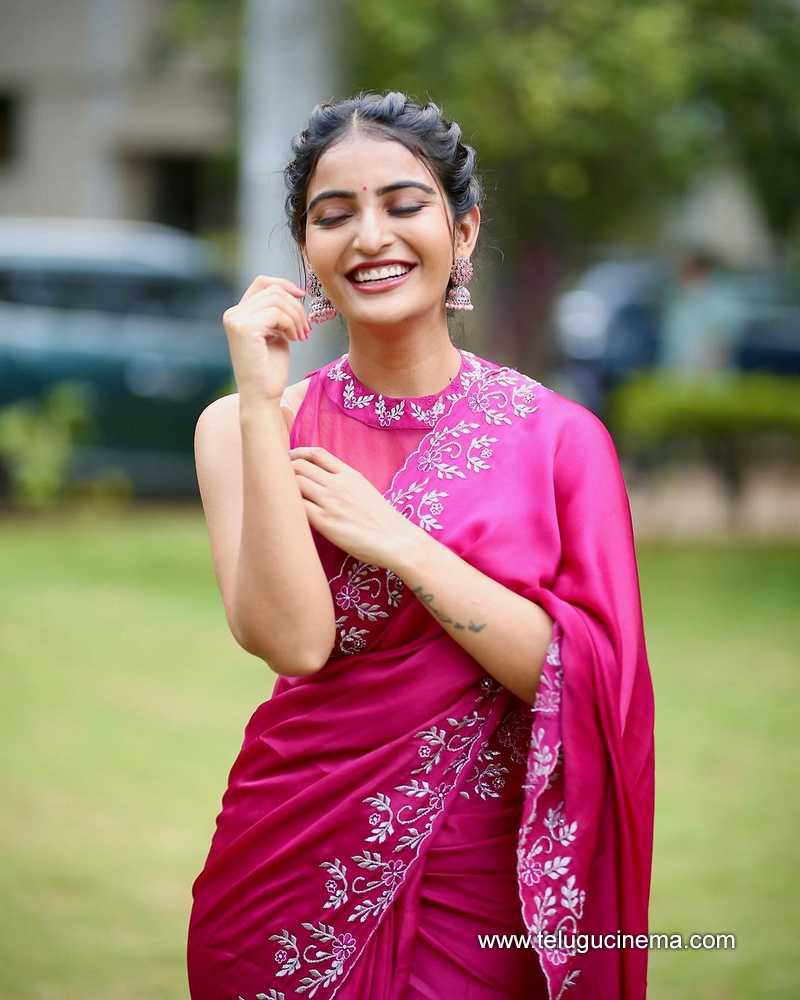 Ananya Nagalla in a pink Saree | Telugu Cinema