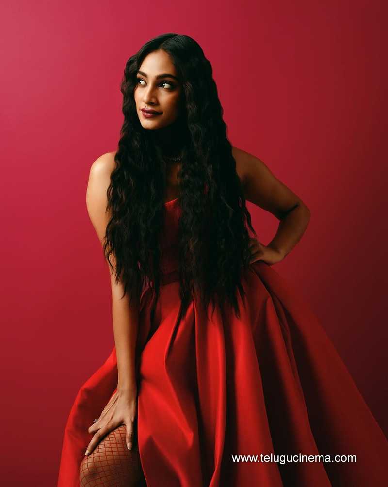 Anukreethy Vas in a red gown | Telugu Cinema