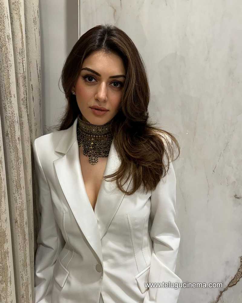 Hansika in a white suit | Telugu Cinema