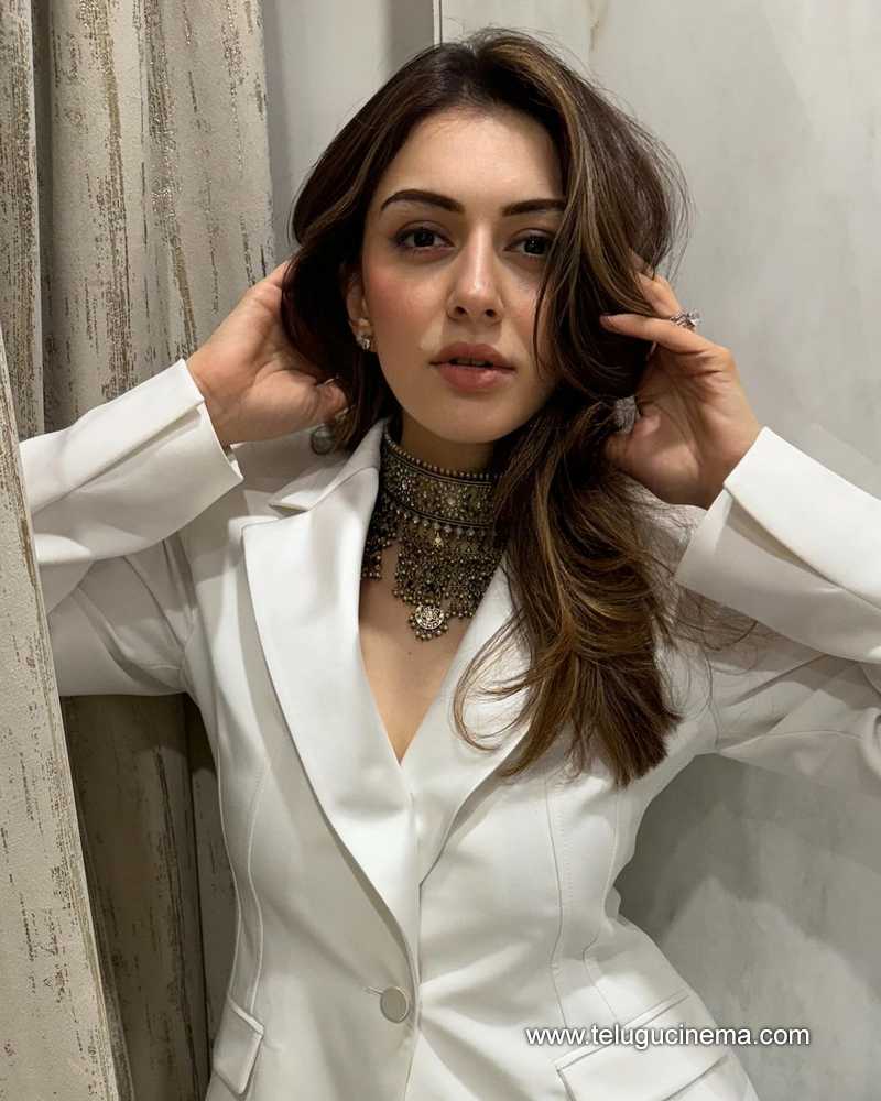 Hansika in a white suit | Telugu Cinema