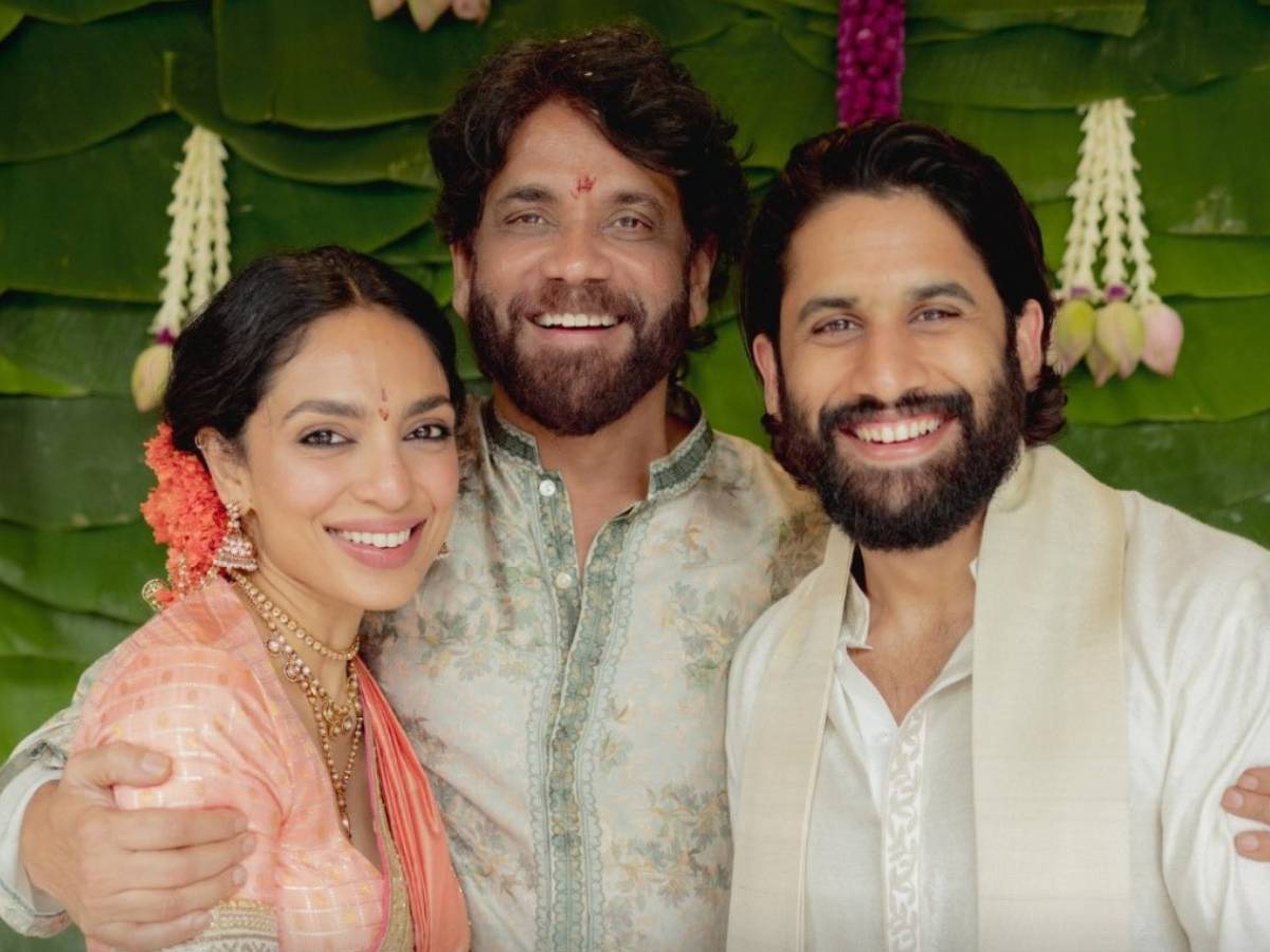 Sobhita, Naga Chaitanya and Nagarjuna