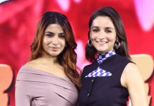 Samantha and Alia Bhatt at Jigra press meet