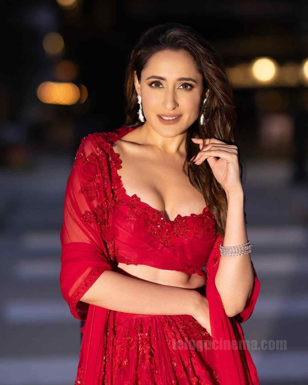 Pragya Jaiswal shines in red in Dallas