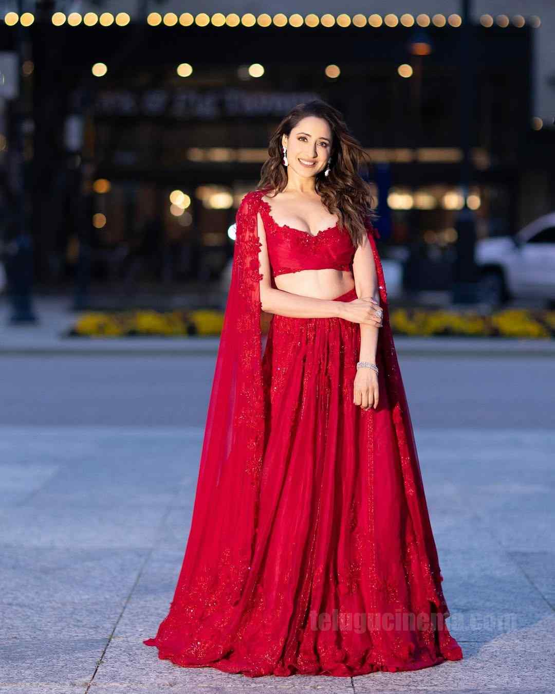 Pragya Jaiswal shines in red in Dallas
