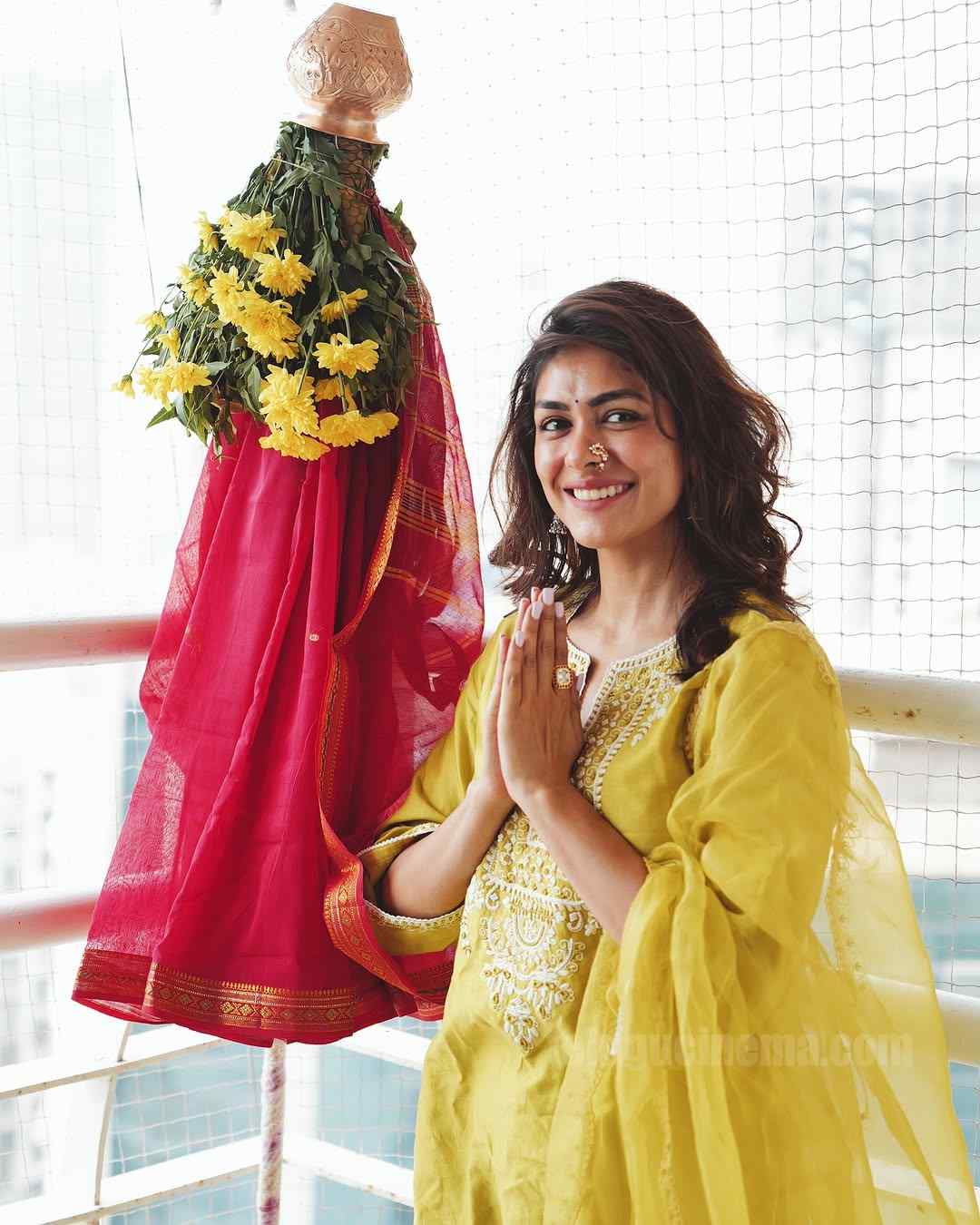 Mrunal Thakur celebrates Gudi Padwa 2025