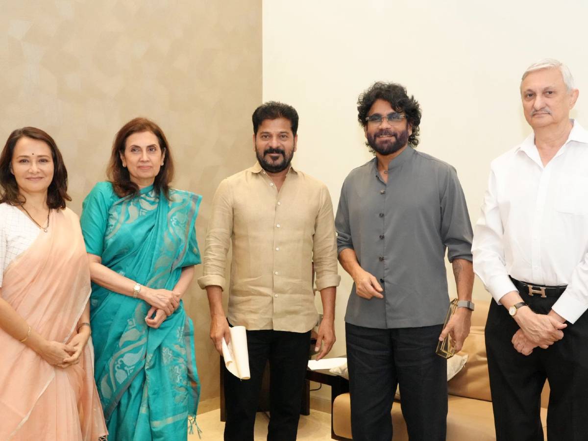 Nagarjuna with CM Revanth Reddy