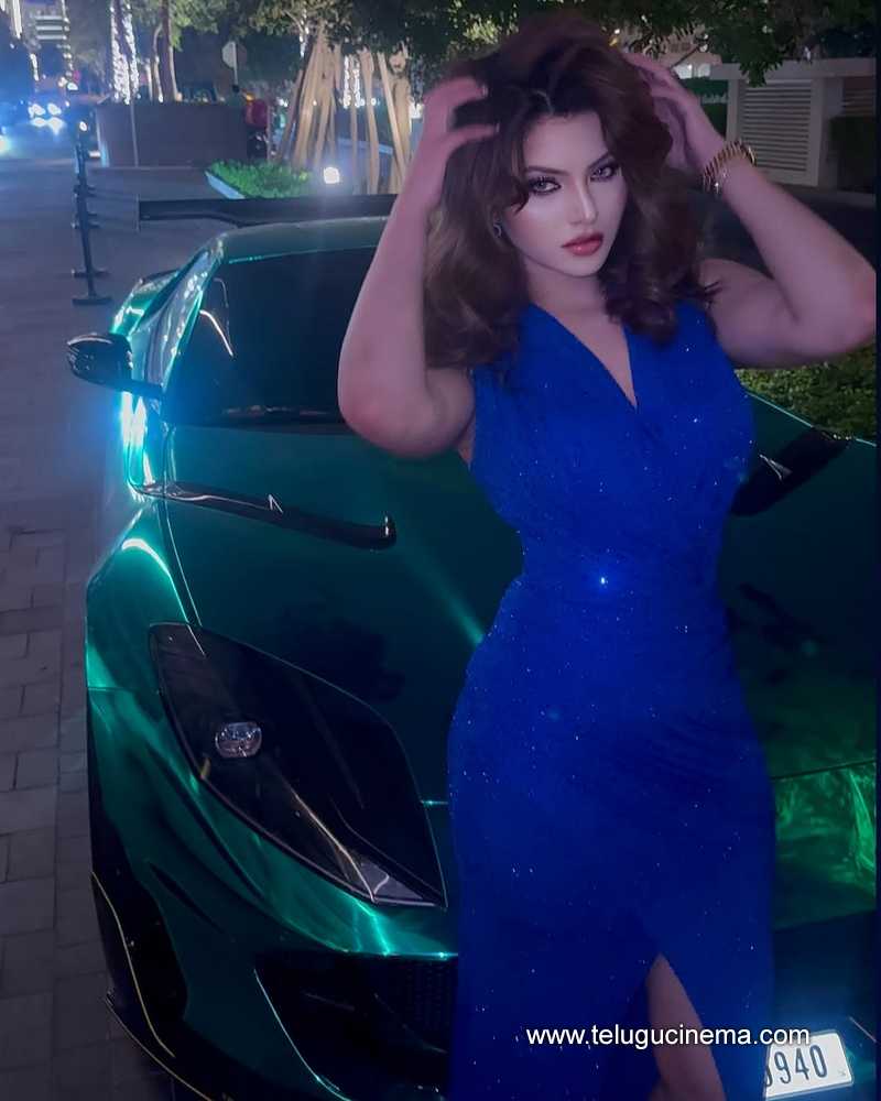 Urvashi Rautela is cruising with sleek Ferrari