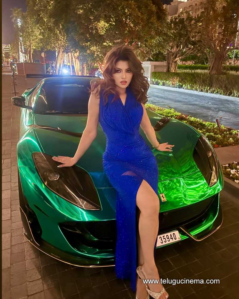 Urvashi Rautela is cruising with sleek Ferrari