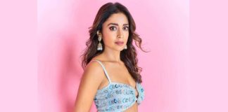 Shriya glows in pastel lehenga