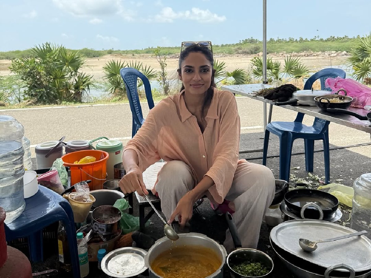 Sobhita cooking