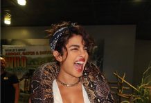 Priyanka Chopra with snakes
