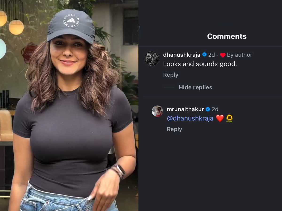 Dhanush and Mrunal Thakur dating rumors gain ground again 2 Mrunal Thakur and Dhanush Instagram chat
