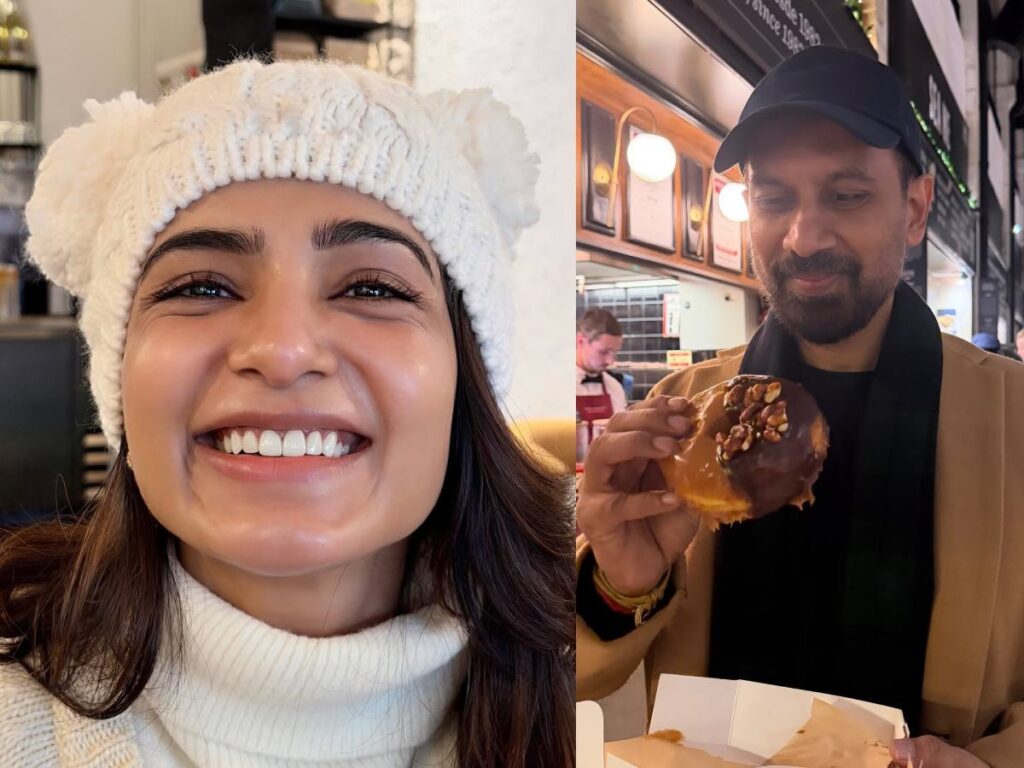 Newlyweds Samantha and Raj Nidimoru holiday in Lisbon