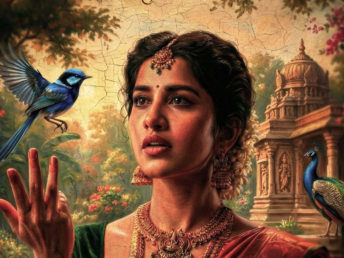 Nagabandham: Nabha Natesh's first look unveiled 1 Nabha Natesh in Nagabandham
