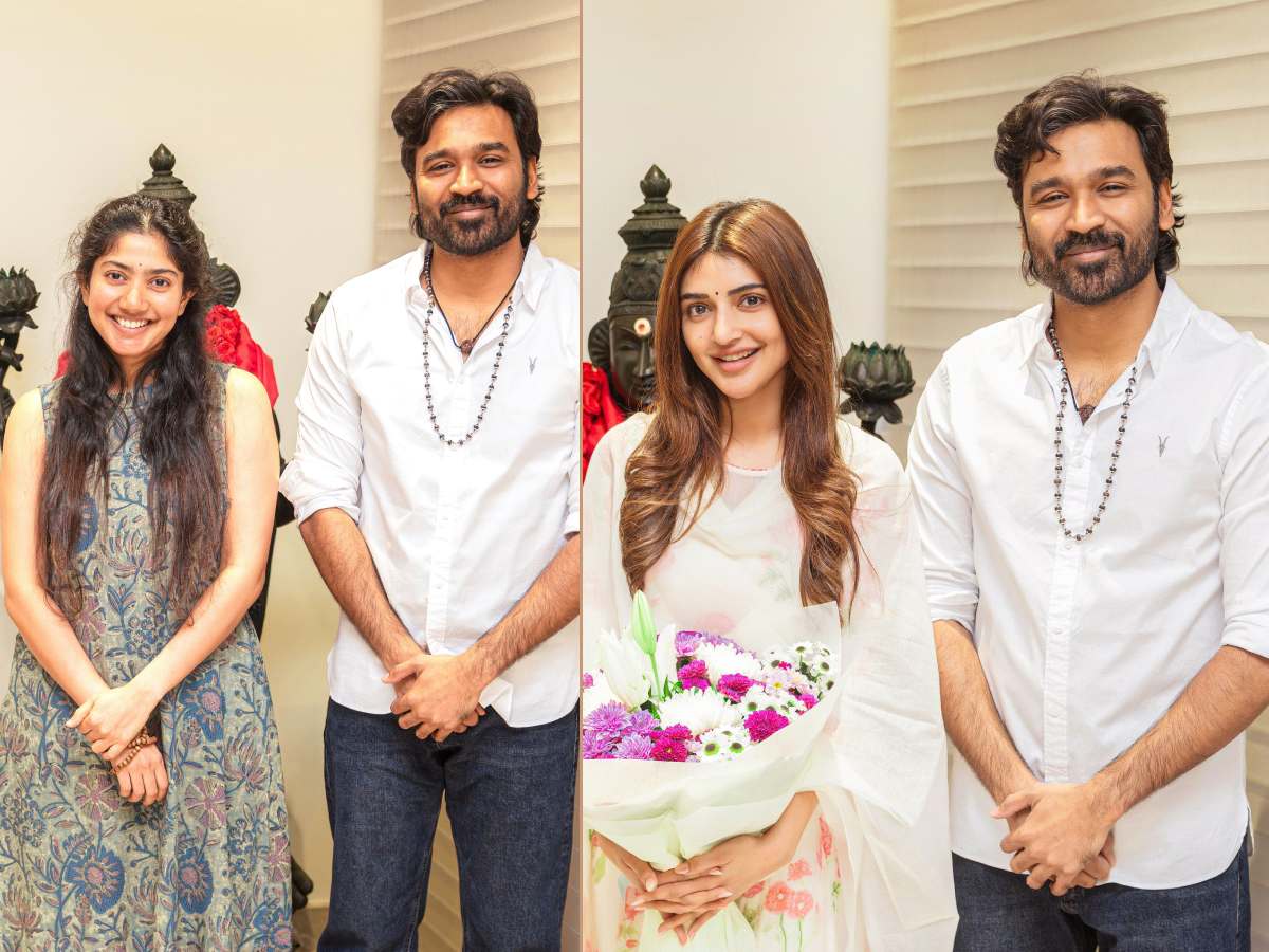 Sreeleela and Sai Pallavi's dance treat together! 1 Sai Pallavi and Sreeleela with Dhanush for D55