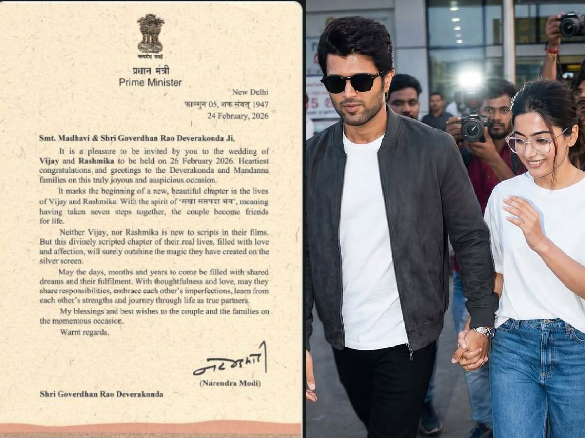 PM Modi's letter to Vijay Deverakonda