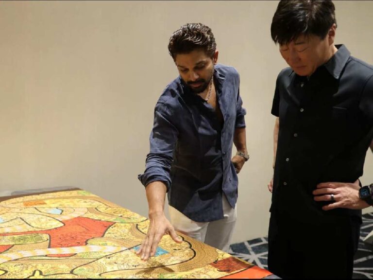 Allu Arjun with Tomatsu Kosano